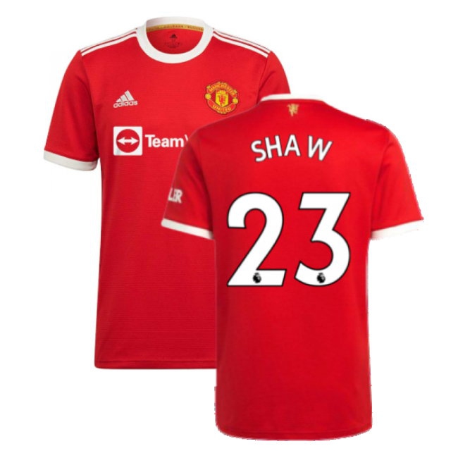 Man Utd 2021-2022 Home Shirt (SHAW 23) — Shop Now