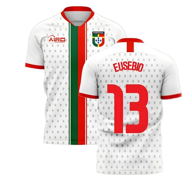 Portugal 2025-2026 Away Concept Football Kit (Libero) (EUSEBIO 13) — Buy Online