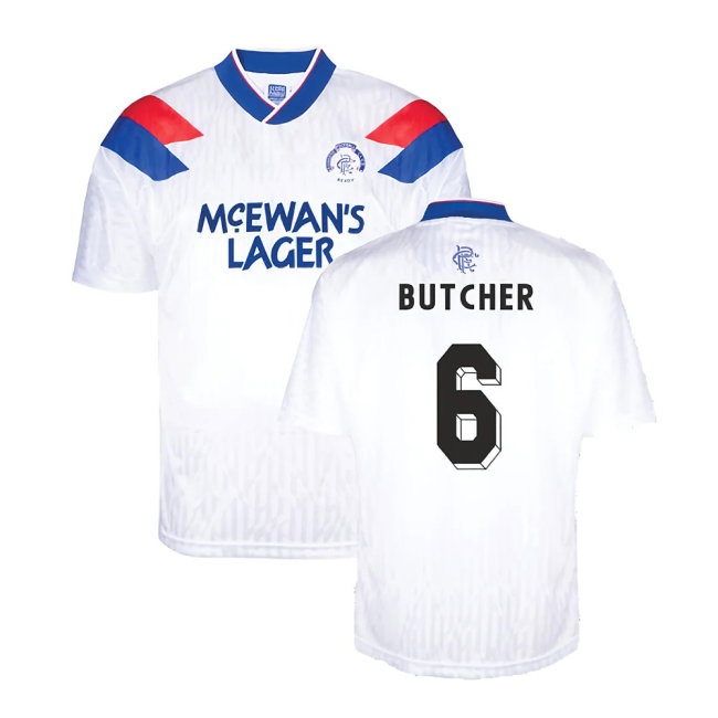 Rangers 1990 Away Retro Football Shirt (Butcher 6) — Buy Online