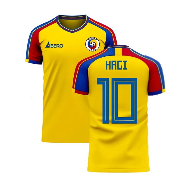 Romania 2025-2026 Home Concept Football Kit (Libero) (HAGI 10) — Buy Now