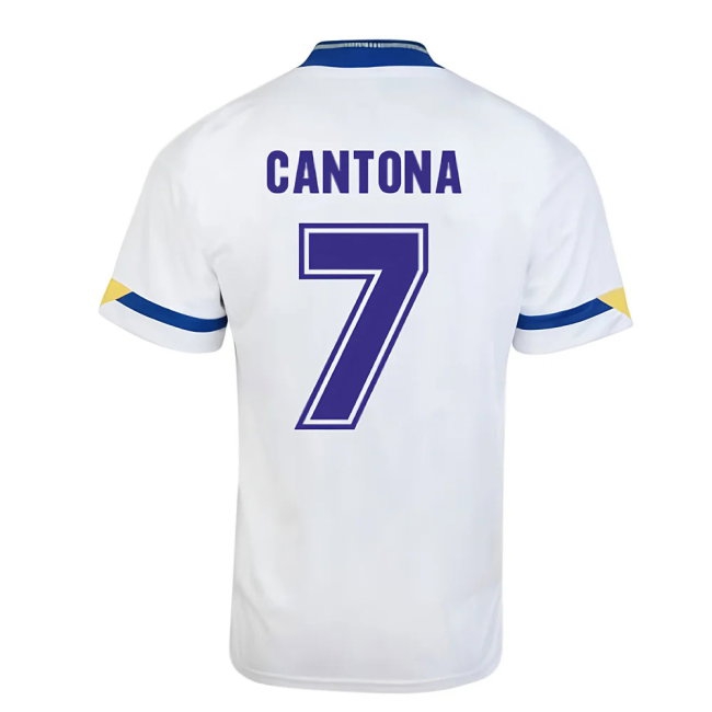Score Draw Leeds United 1992 Home Shirt (Cantona 7) — Shop Now