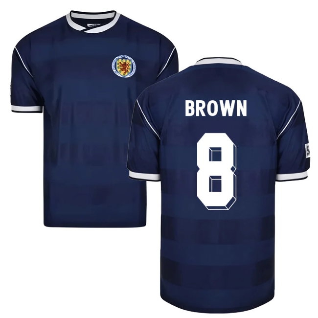 Scotland 1986 Retro Football Shirt (Brown 8)