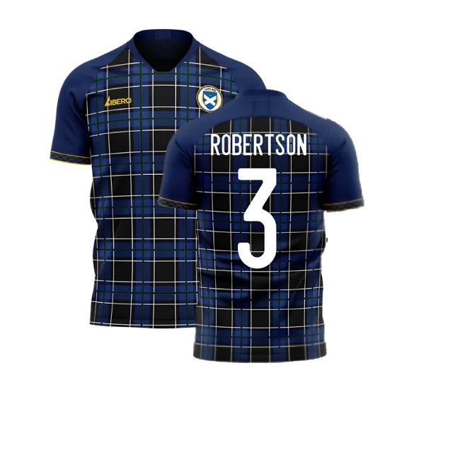 Scotland 2025-2026 Home Concept Football Kit (Libero) (ROBERTSON 3)