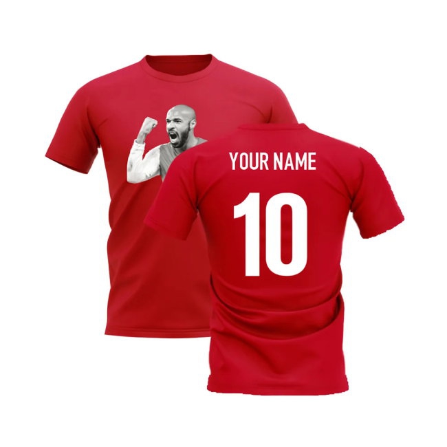 Thierry Henry Legend T-Shirt (Red) (Your Name) — Buy Online