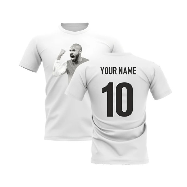 Thierry Henry Legend T-Shirt (White) (Your Name) — Shop Now