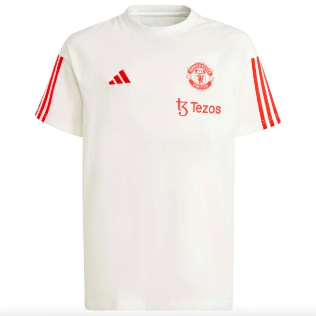 2023-2024 Man Utd Training Tee (White) - Kids (Cantona 7) — Shop Now