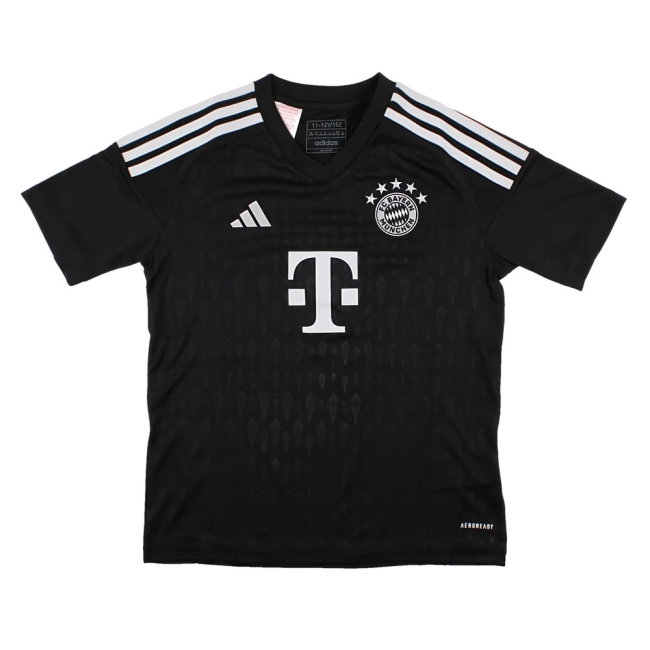 2023-2024 Bayern Munich Goalkeeper Shirt (Black) - Kids (NEUER 1) — Buy Online