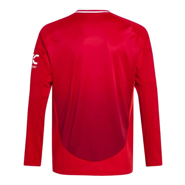 2024-2025 Man Utd Long Sleeve Home Shirt (Kids) (Garnacho 17) — Buy Online