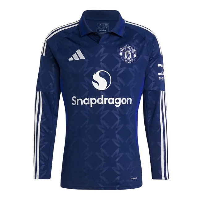 2024-2025 Man Utd Long Sleeve Away Shirt (Garnacho 17) — Shop Online