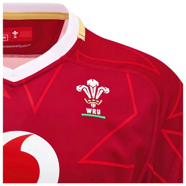 2024-2025 Wales WRU Home Pathway Poly Rugby Shirt (North 14) — Buy Online