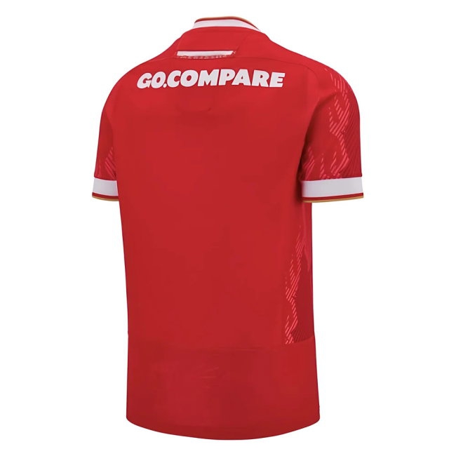 2024-2025 Wales Rugby Home Slim Fit Shirt (Warburton 7) — Buy Now