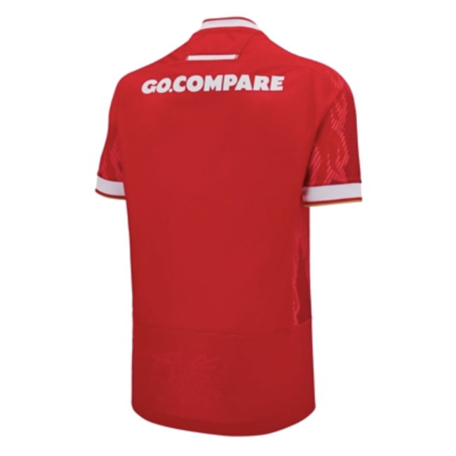 2024-2025 Wales Home Poly Replica Rugby Shirt (North 14) — Shop Now