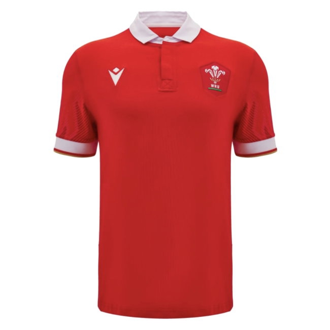 2024-2025 Wales WRU Home Cotton Rugby Shirt (Warburton 7) — Buy Online