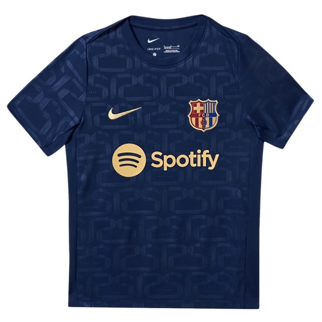 2024-2025 Barcelona Pre-Match Training Shirt (Navy) - Kids (Balde 3) — Buy Online