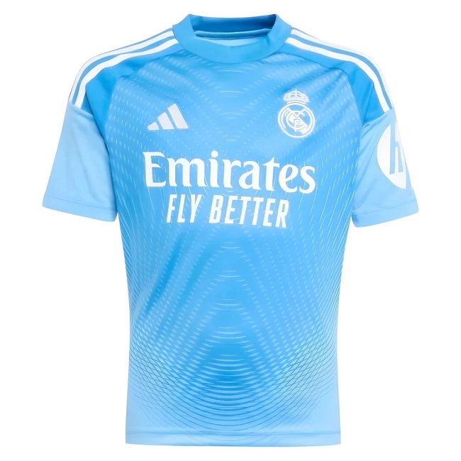 2025-2026 Real Madrid Home Youth Goalkeeper Kit (Courtois 1) — Shop Now