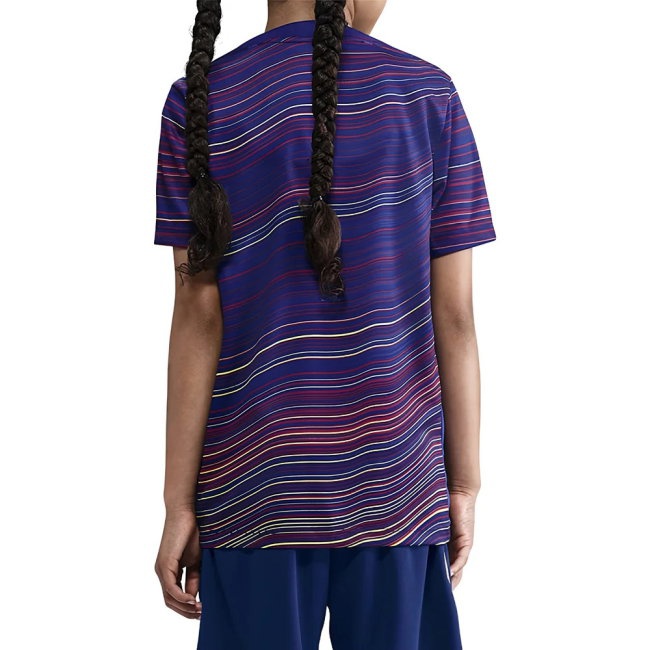 2025-2026 Barcelona Academy Pro Pre Match Shirt (Blue) - Kids (Eric 24) — Buy Online