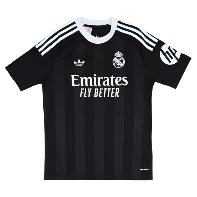 2025-2026 Real Madrid Third Goalkeeper Youth Kit (Black) (Courtois 1) — Buy Online