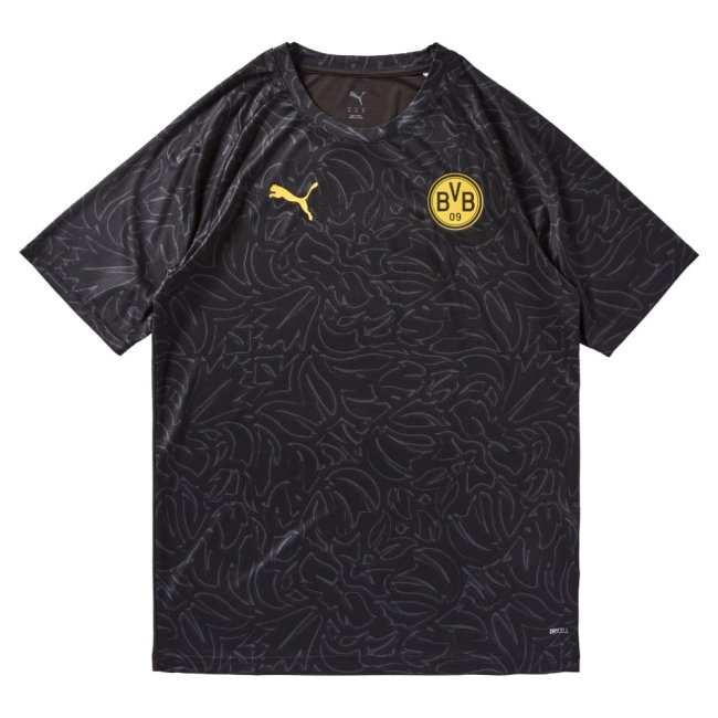2025-2026 Borussia Dortmund Warm Up Jersey (Black) (Reyna 7) — Buy Now