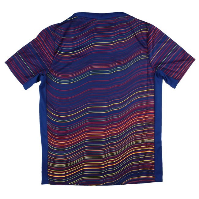 2025-2026 Barcelona Academy Pro Pre Match Shirt (Blue) - Kids (Eric 24) — Buy Online