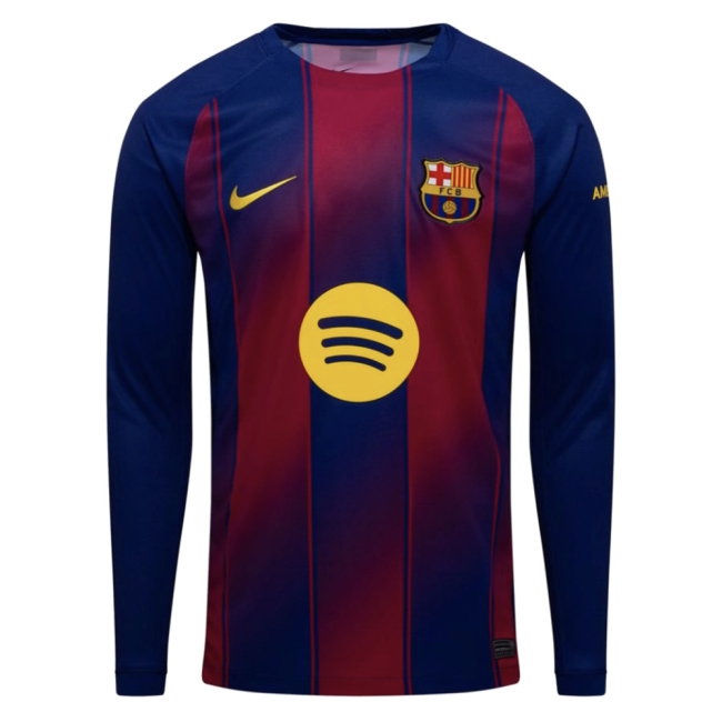 2025-2026 Barcelona Home Long Sleeve Shirt (Eric 24) — Shop Now