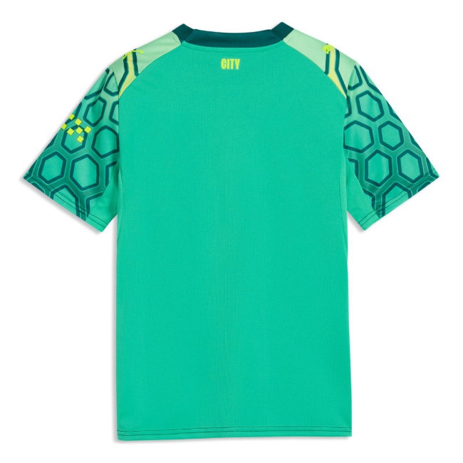 2026-2027 Man City Goalkeeper Shirt (Green) - Kids (Rulli 28) — Shop Now