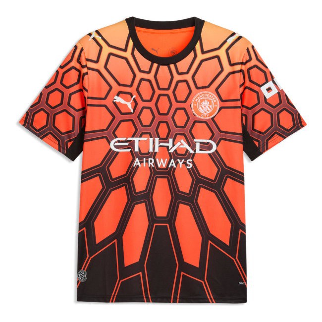 2026-2027 Man City Goalkeeper Shirt (Orange) (Rulli 28) — Buy Online