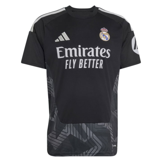 2026-2027 Real Madrid Home Goalkeeper Shirt (Black) (Courtois 1) — Buy Now