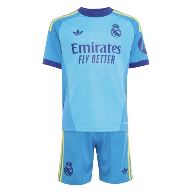 2026-2027 Real Madrid Away Goalkeeper Youth Kit (App Sky Rush) - Kids (Courtois 1) — Buy Now