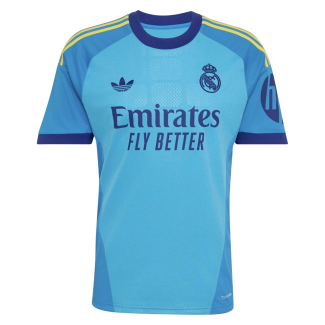 2026-2027 Real Madrid Away Goalkeeper Shirt (App Sky Rush) (Courtois 1) — Buy Now