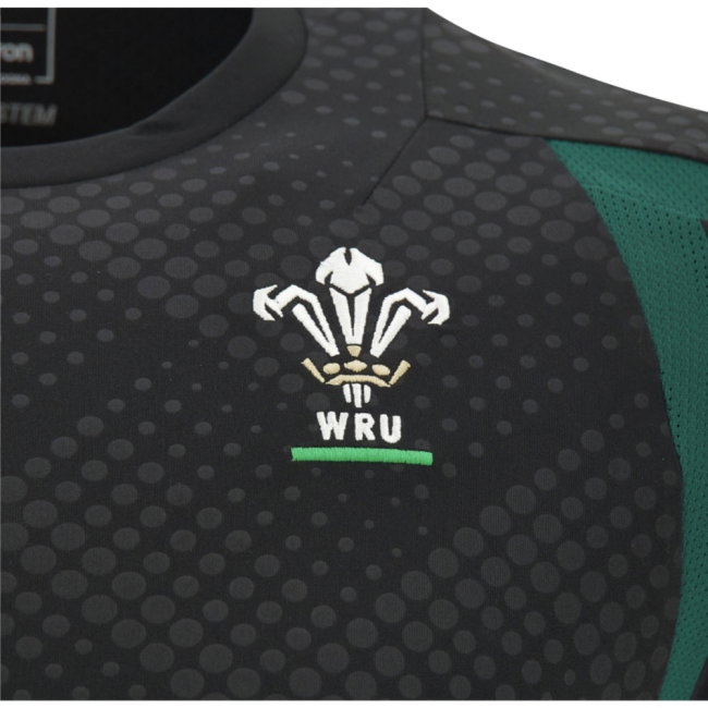 2026-2027 Wales WRU Rugby Player Training Shirt (Black) - Kids (North 14) — Shop Online