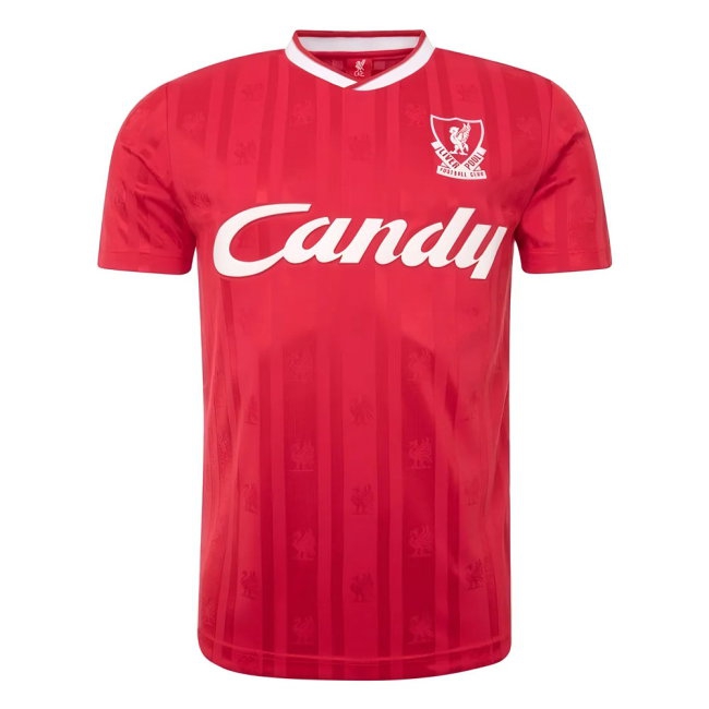 Liverpool FC 1988-89 Candy Home Shirt (GERRARD 8) — Shop Now