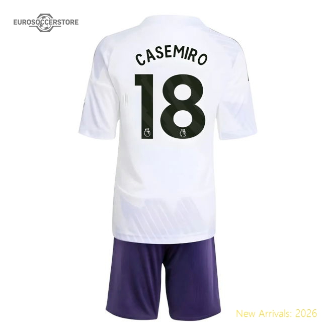 2025-2026 Man Utd Away Mini Kit (Casemiro 18)-Football Jersey Hub
