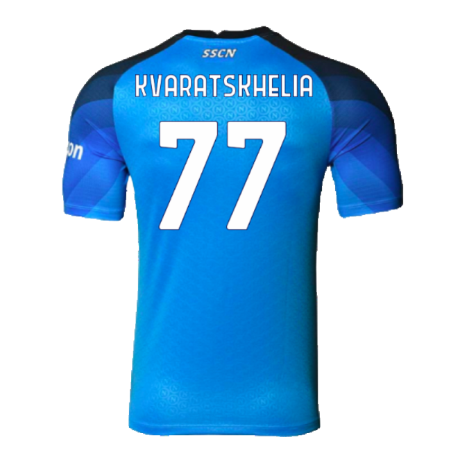 2022-2023 Napoli Home Authentic Shirt (Kvaratskhelia 77)-Vantage Point Soccer