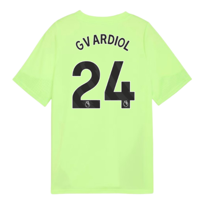 2025-2026 Man City Training Jersey (Fizzy Apple) - Kids (Gvardiol 24)-Football Shirts Shop