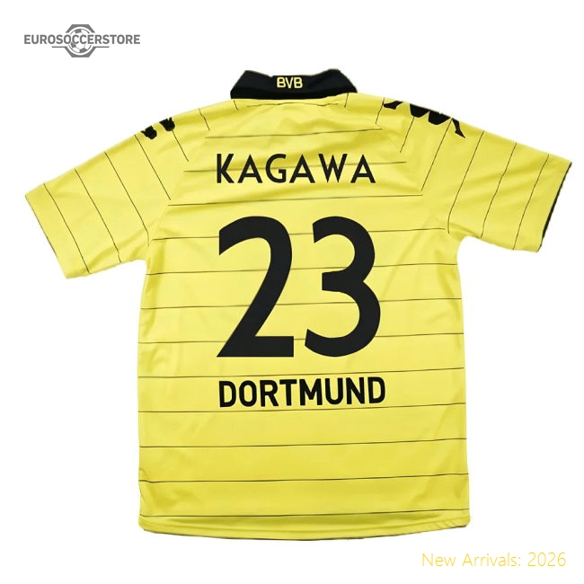 Borussia Dortmund 2010-11 Home Shirt ((Excellent) M) (Kagawa 23)-Football Jersey Hub