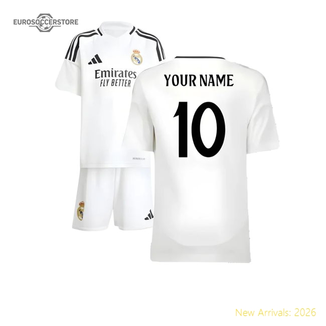2024-2025 Real Madrid Home Mini Kit (Your Name)-Football Shirts Shop