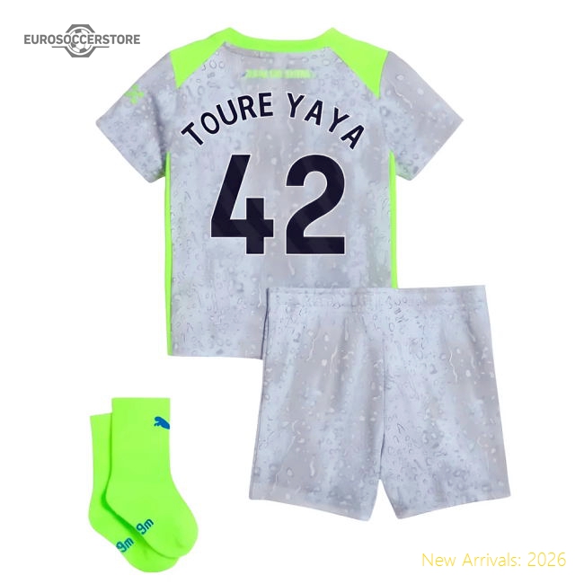 2025-2026 Man City Third Baby Kit (Toure Yaya 42)-Football Jersey Hub