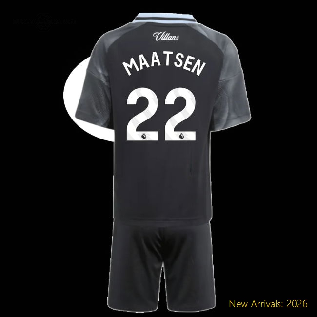 2025-2026 Aston Villa Away Mini Kit (Maatsen 22)-PitchVibe Kits