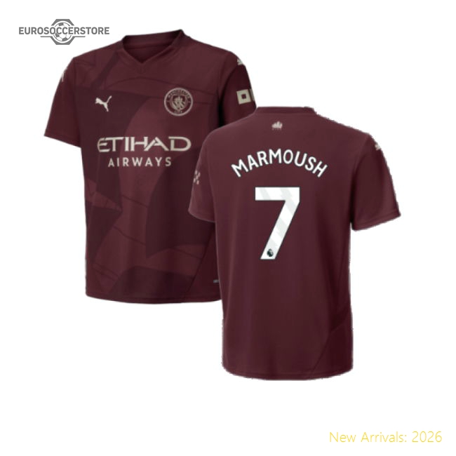 2024-2025 Man City Third Shirt (Kids) (Marmoush 7)-Football Jersey Hub