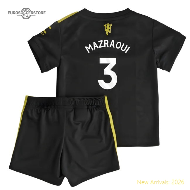 2025-2026 Manchester United Third Baby Kit (Mazraoui 3)-Football Jersey Hub