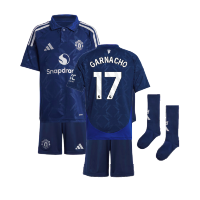 2024-2025 Man Utd Away Mini Kit (Garnacho 17)-Football Jersey Hub
