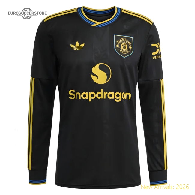 2025-2026 Man Utd Long Sleeve Third Shirt-Football Jersey Hub