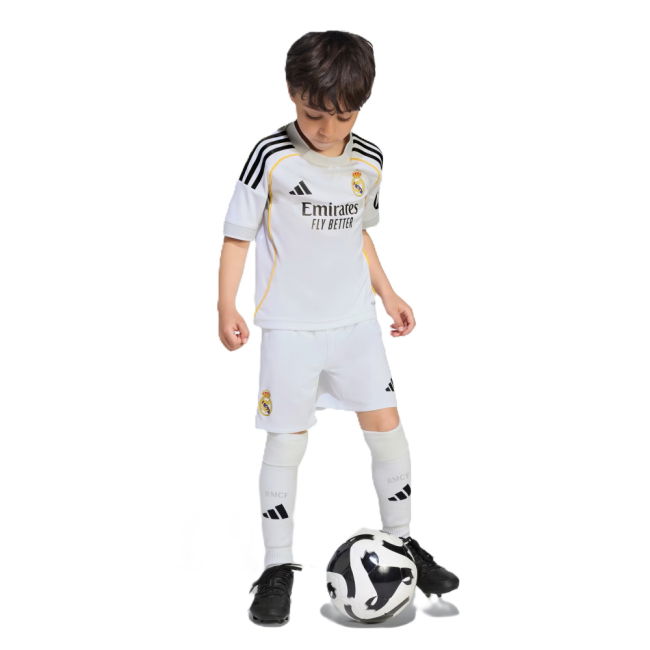 2025-2026 Real Madrid Home Mini Kit (Benzema 9)-Football Shirts Shop