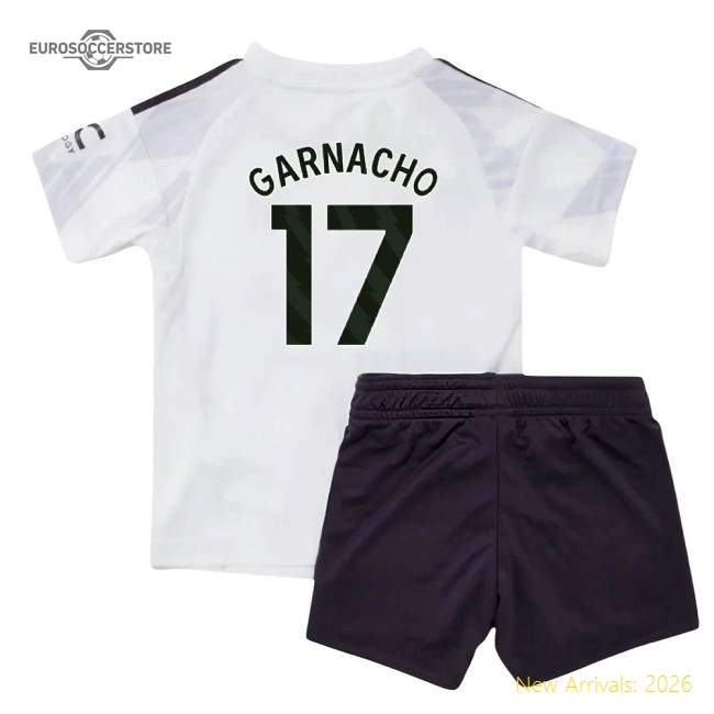 2025-2026 Man Utd Away Baby Kit (Garnacho 17)-Football Jersey Hub