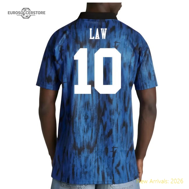 1992-1993 Man Utd Away Retro Shirt (Law 10)-Football Jersey Hub