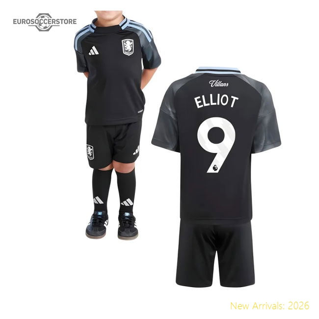 2025-2026 Aston Villa Away Mini Kit (Elliot 9)-PitchVibe Kits