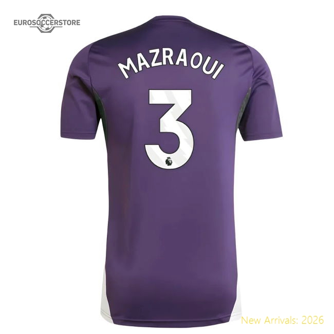 2025-2026 Man Utd Training Jersey (Aurora Plum) (Mazraoui 3)-Football Jersey Hub