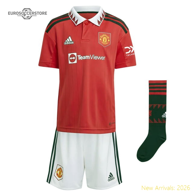2022-2023 Man Utd Home Mini Kit (B FERNANDES 8)-Football Jersey Hub