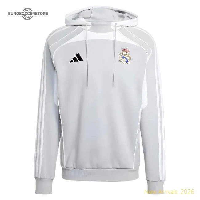 2025-2026 Real Madrid UBP Doubleknit Hoody (White)-BuySoccerJersey Hub