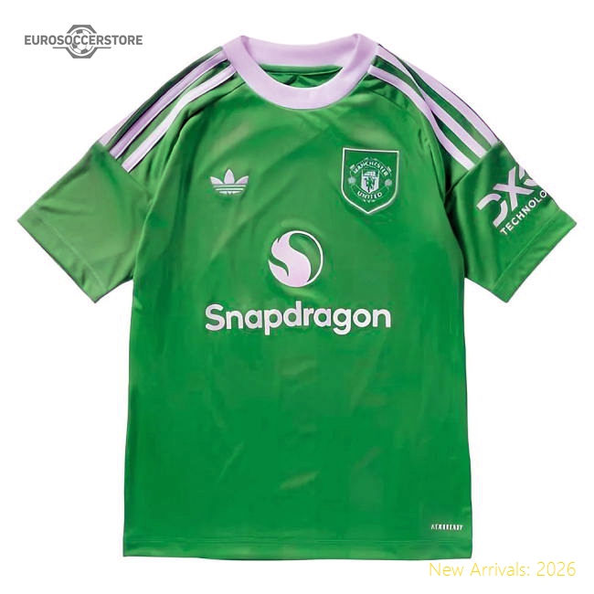 2025-2026 Man Utd Third Goalkeeper Shirt (Green) - Kids (Bayindir 1)-Football Jersey Hub